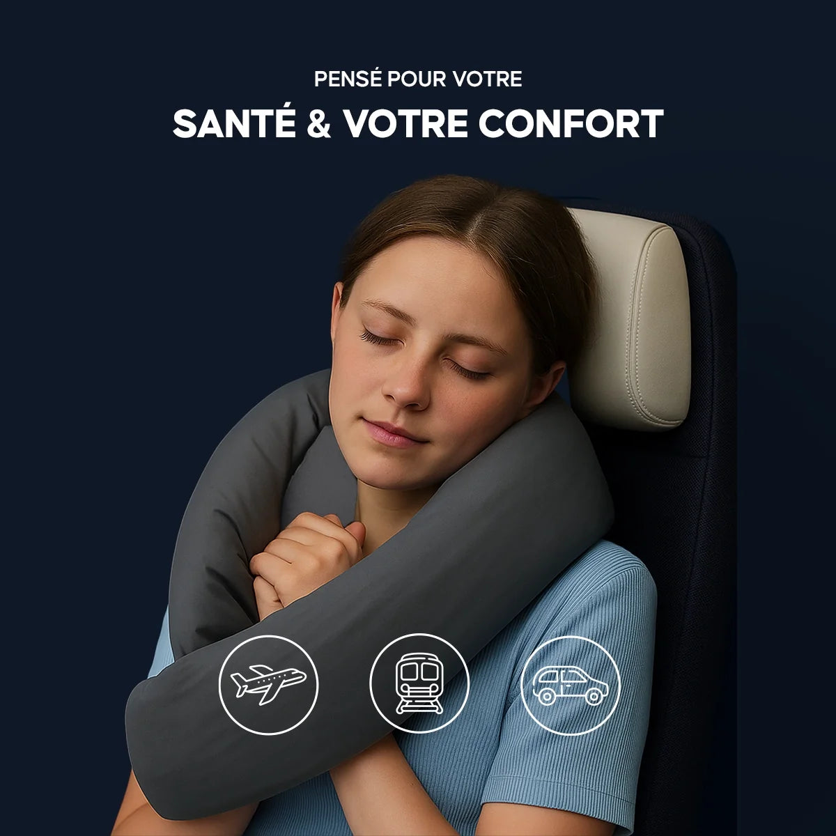 Nomassy Ergonomic Travel Pillow