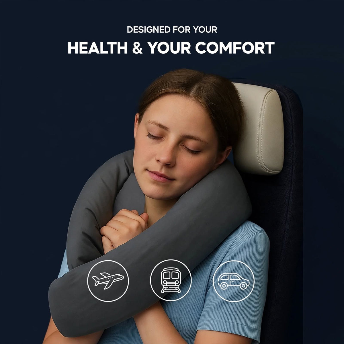 Nomassy Ergonomic Travel Pillow