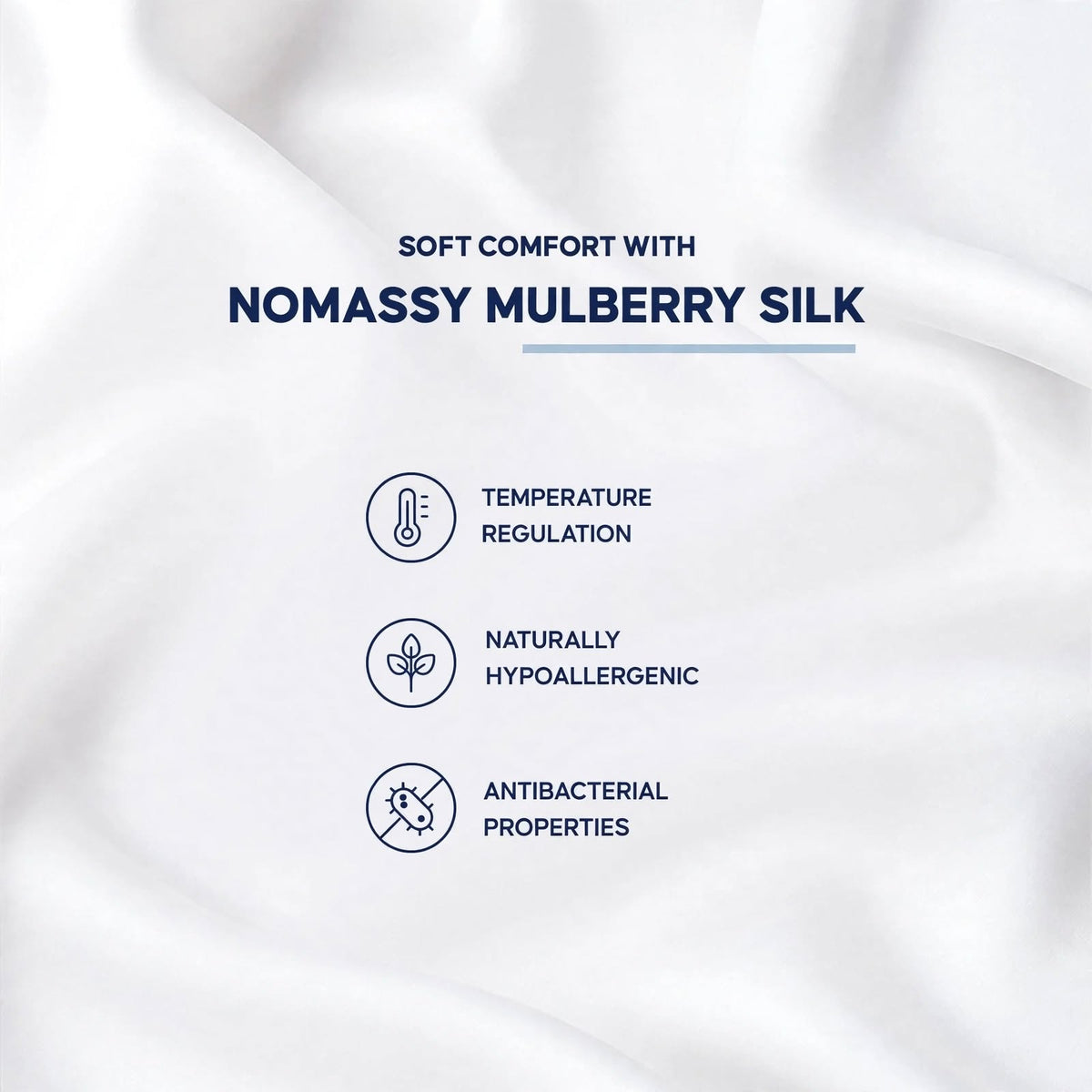 Nomassy Natural Silk Duvet Cover